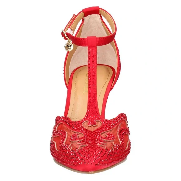 J. Renee Lisha Women's Pump - Red - Picture 2 of 6
